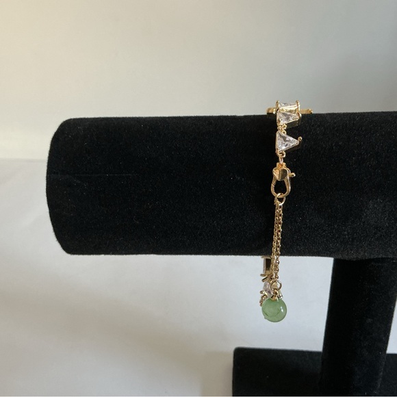 Kate Spade “Shaken or Stirred” Martini Glass Tennis Bracelet Gold Tone - Picture 6 of 8